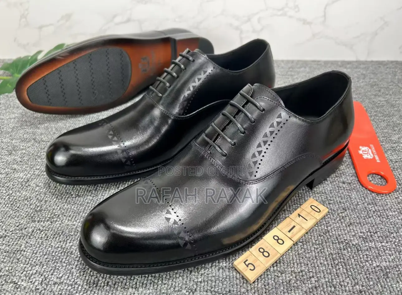 Men’S Super Classic Black Renato Castello Gentle Oxfords