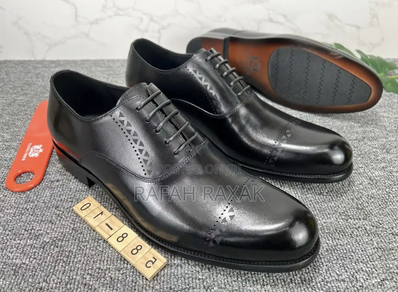 Men’S Super Classic Black Renato Castello Gentle Oxfords