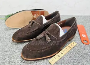 Original Dark Tan Classy Men’S Robby Cavally Suede Loafers