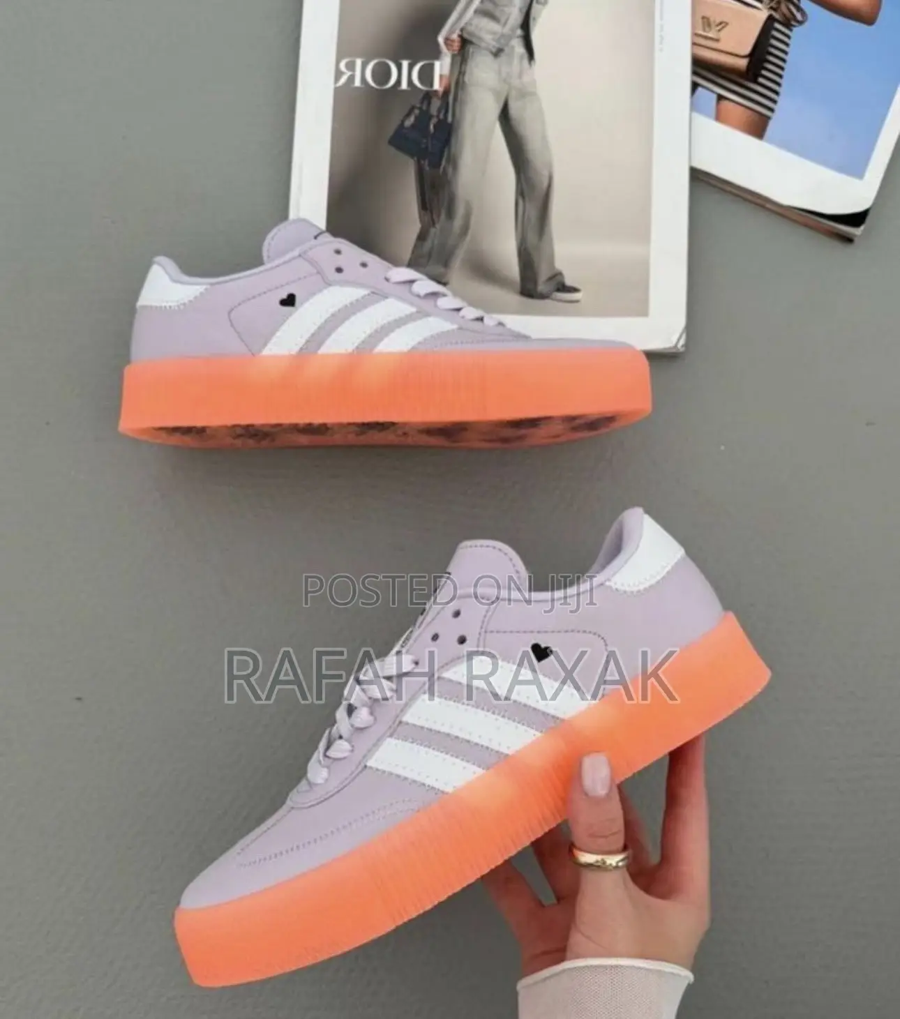 Original Women’S Purple Adidas Sambarose Valentine’S Sneaker