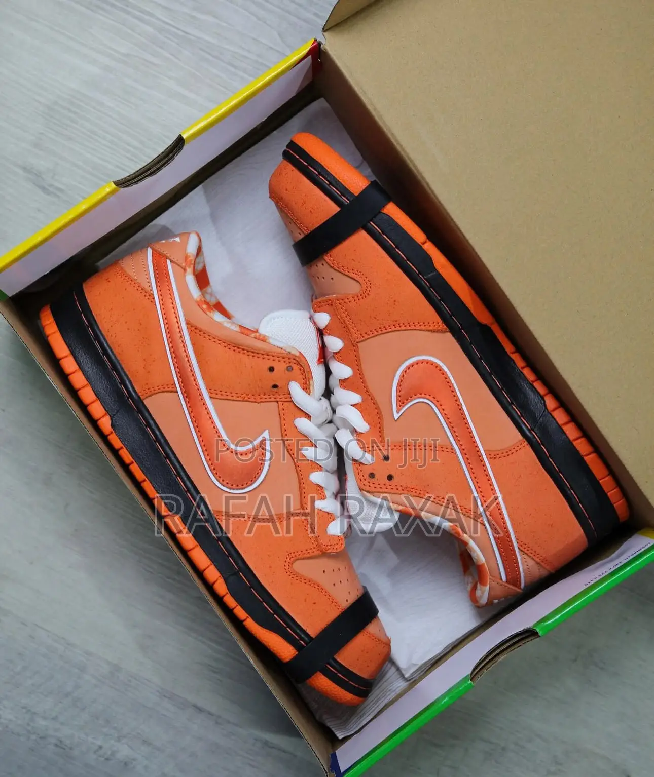 New Unisex Orange Nike Sb Dunk Low Pro Sneakers