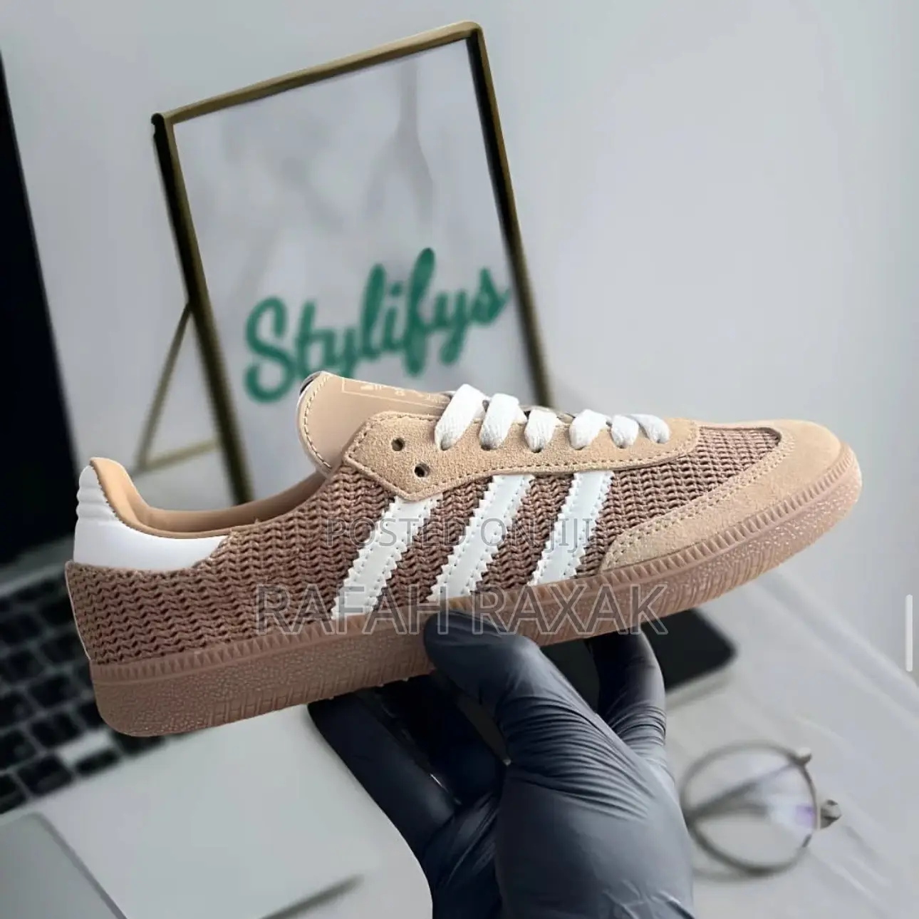 Original Brown Adidas Samba Og “Cardboard” Sneakers
