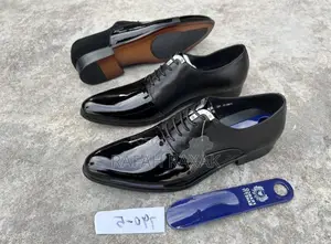 Men’S Classic Franco Banetti Patent Leather Office Shoes