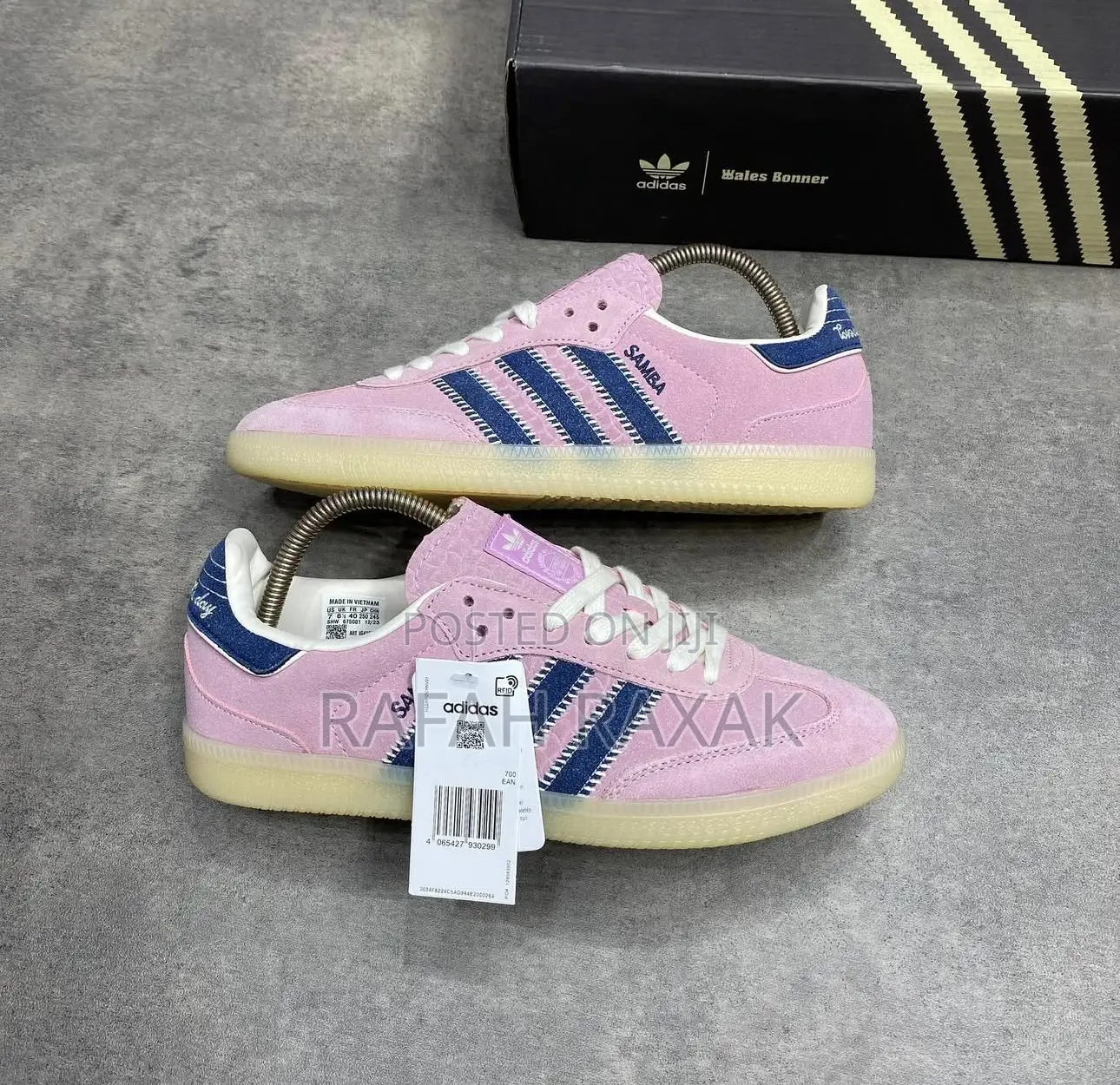 Classic Adidas Samba Og “Notitle Hot Pink” Suede Sneakers