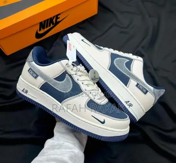 Original Nike Air Force Low X Dior Multicolored Sneakers in