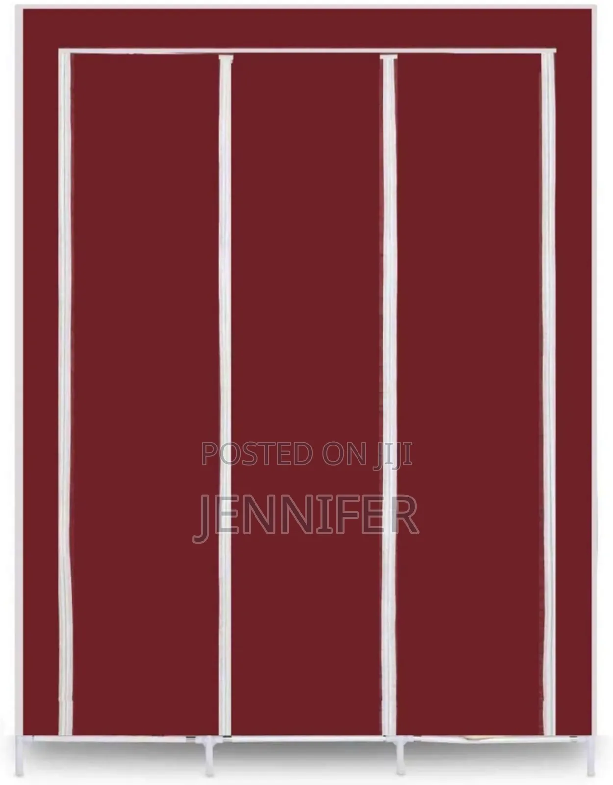Plastic 6+2 Shelves Cover Portable Collapsible Wardrobe