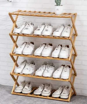 Bamboo Shoe Rack Organizer