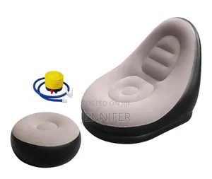Duluxe Inflatable Sofa Chair With Foot Stool