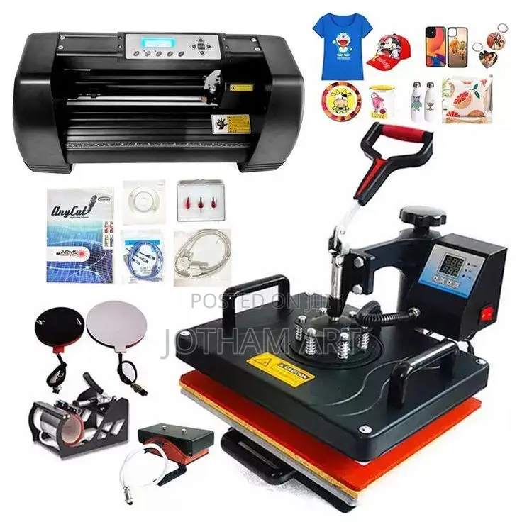 8in1 Heat Press Combos for Tshirts,Cups, Caps, Plates,