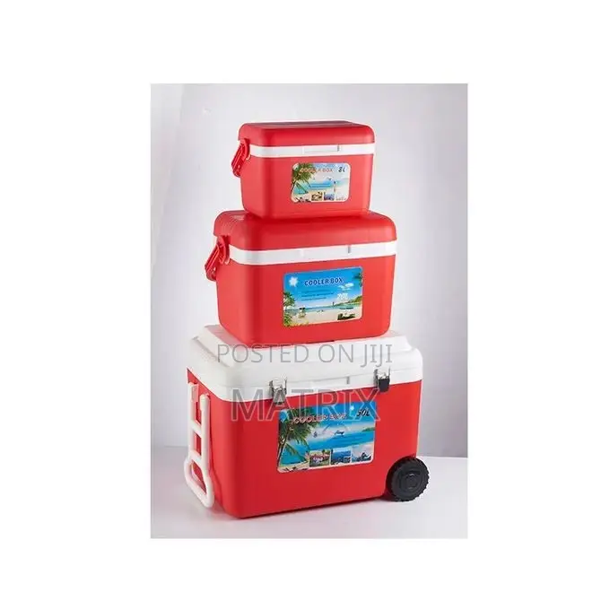 3 Set of 8l 20l 50l Plastic Cooler Box