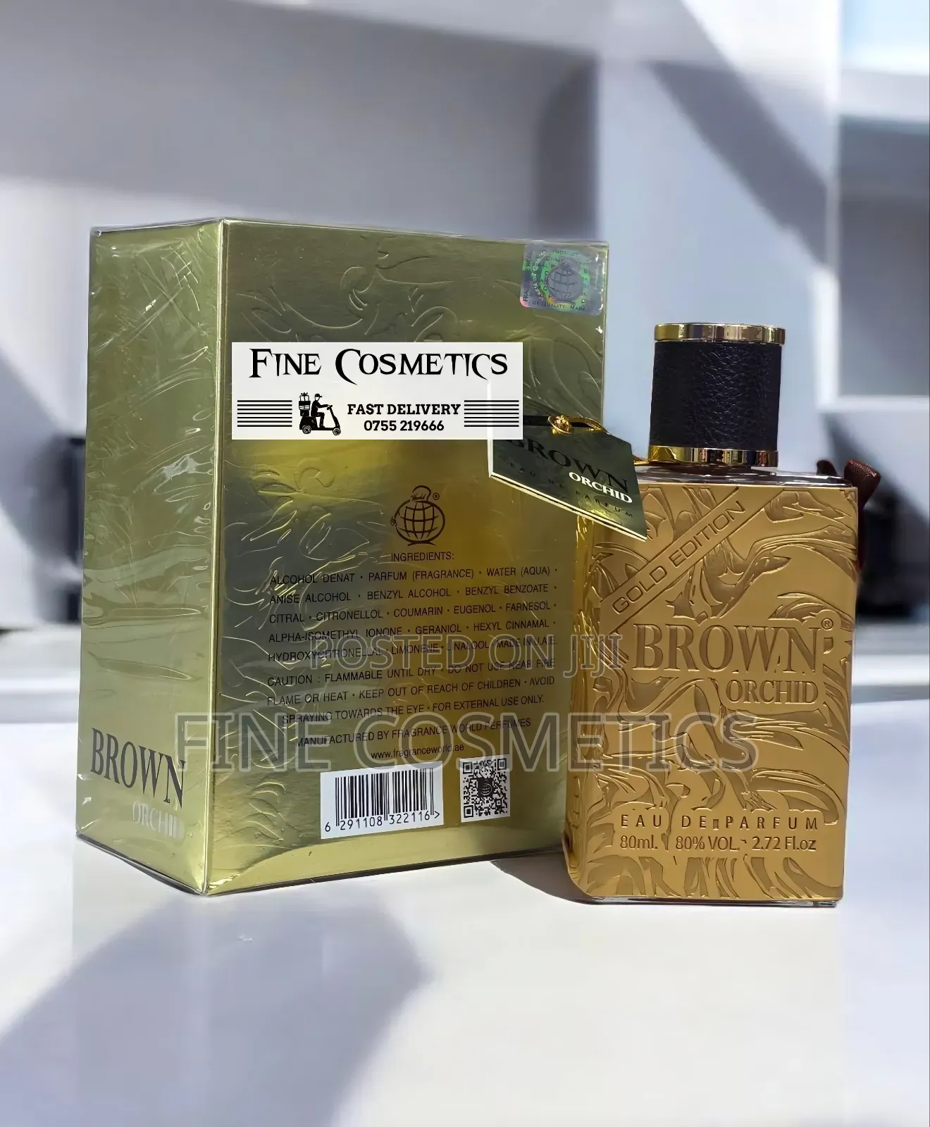 Original Brown Orchid Gold Edition Unisex Luxury Perfume 80g