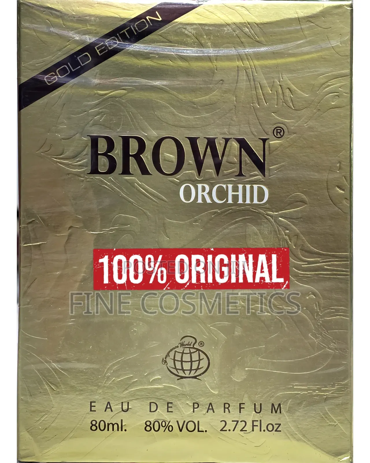 Original Brown Orchid Gold Edition Unisex Luxury Perfume 80g