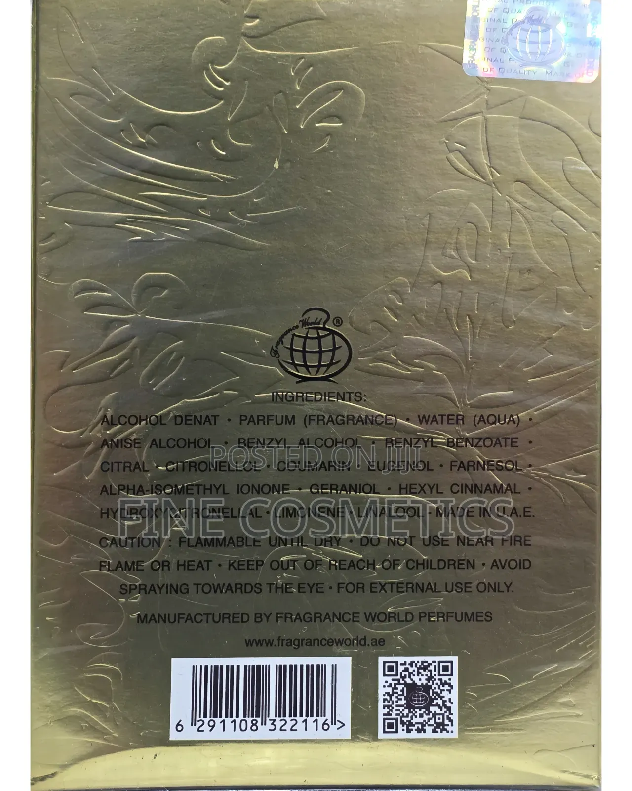 Original Brown Orchid Gold Edition Unisex Luxury Perfume 80g