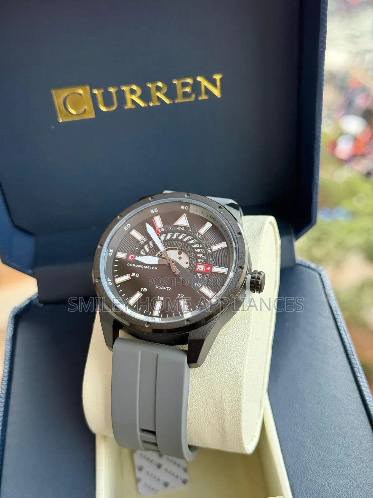 Black Series Curren Mens Wrist Analog Time Piece at Discount