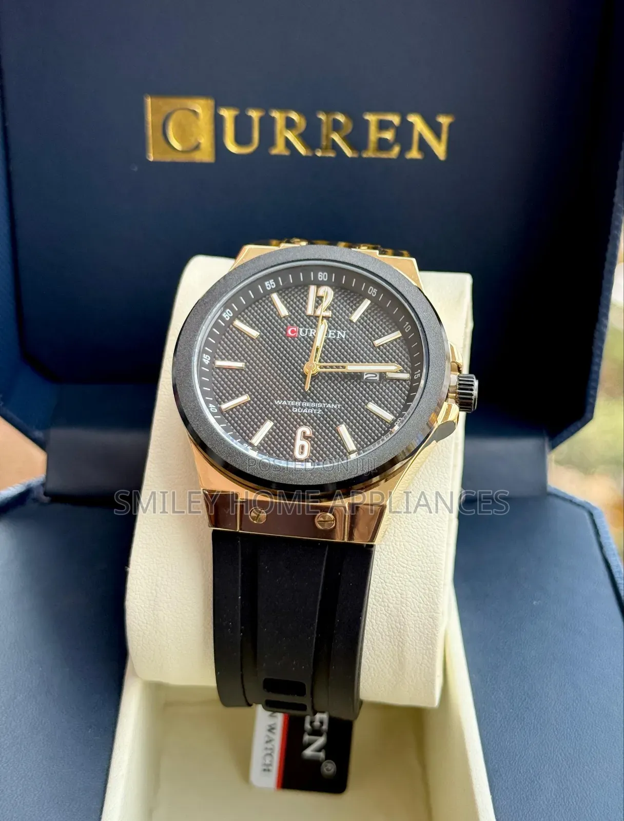 Rubber Strapped Curren Wrist Analog Time Piece at Discount