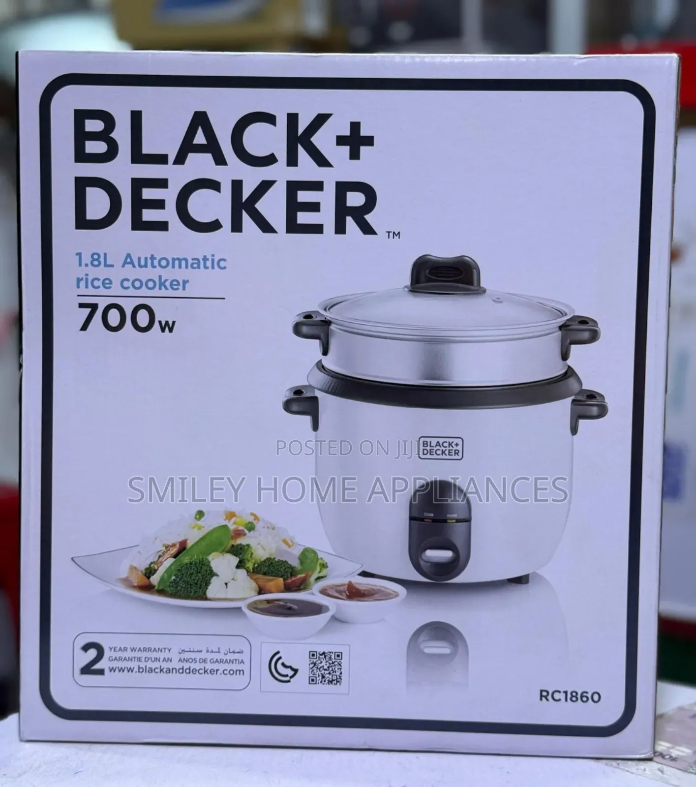 Black+Decker Rice Cooker 1.8ltrs at 20% Discount
