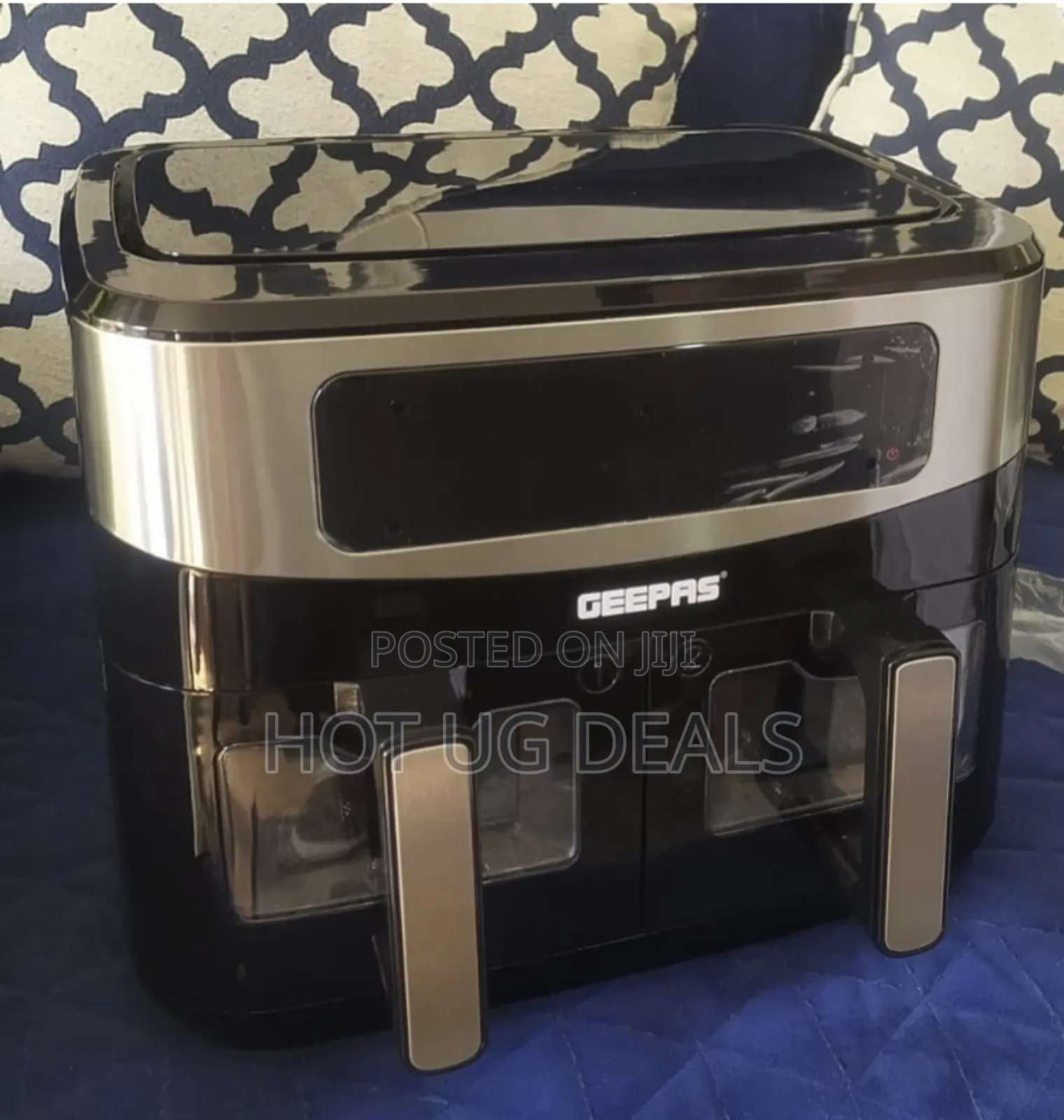 Geepas 9l Oil Free Healthy Air Fryer Touchscreen Non-stick