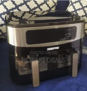 Geepas 9l Oil Free Healthy Air Fryer Touchscreen Non-stick