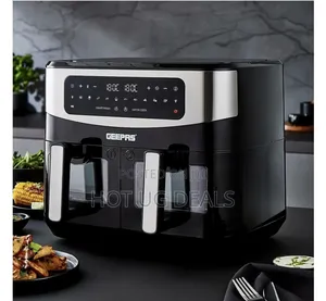 Geepas 9l Oil Free Healthy Air Fryer Touchscreen Non-stick