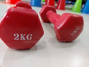Photo - Good Quality 2kg Dumbbells Pair Rubber Coated Hand Friendly