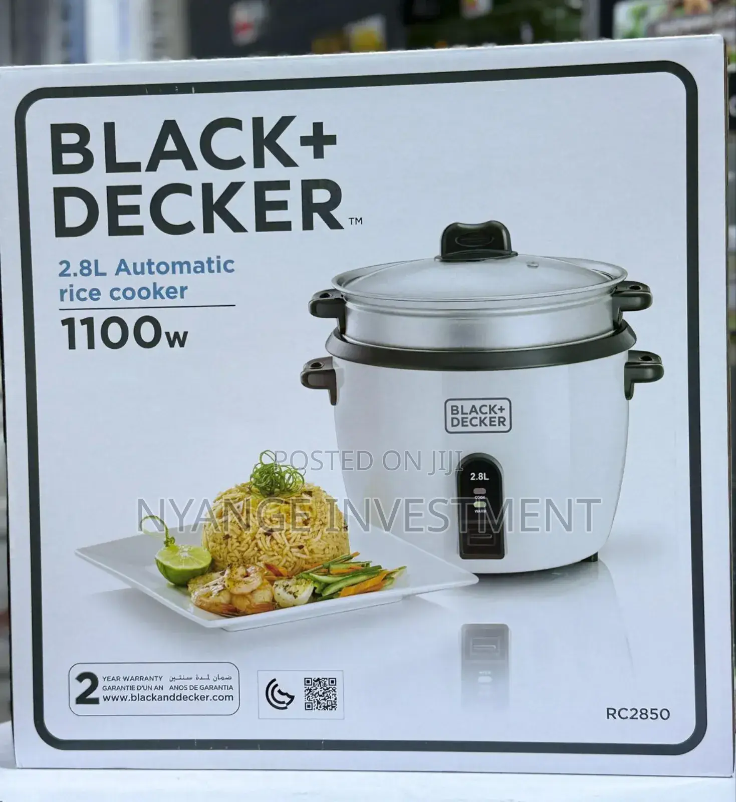 Rice Cooker 2.8ltr.Black and Decker Rice Cooker