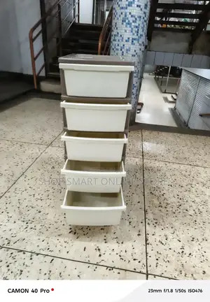 Plastic Storage Cabinet Trolleys 5 Drawers