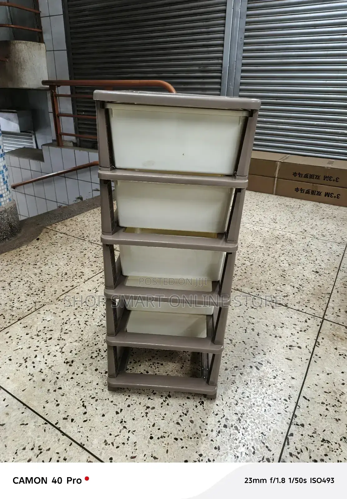 Plastic Storage Cabinet Trolleys 5 Drawers