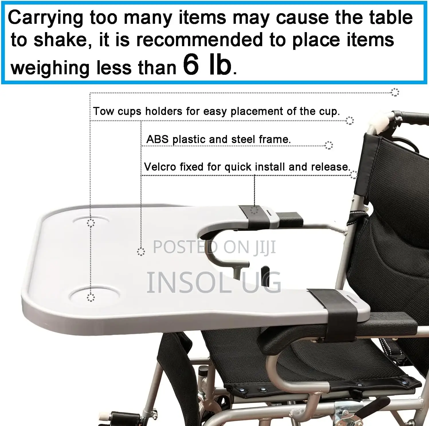 Table For Wheelchair -removable Wheelchair Desk Lap Board