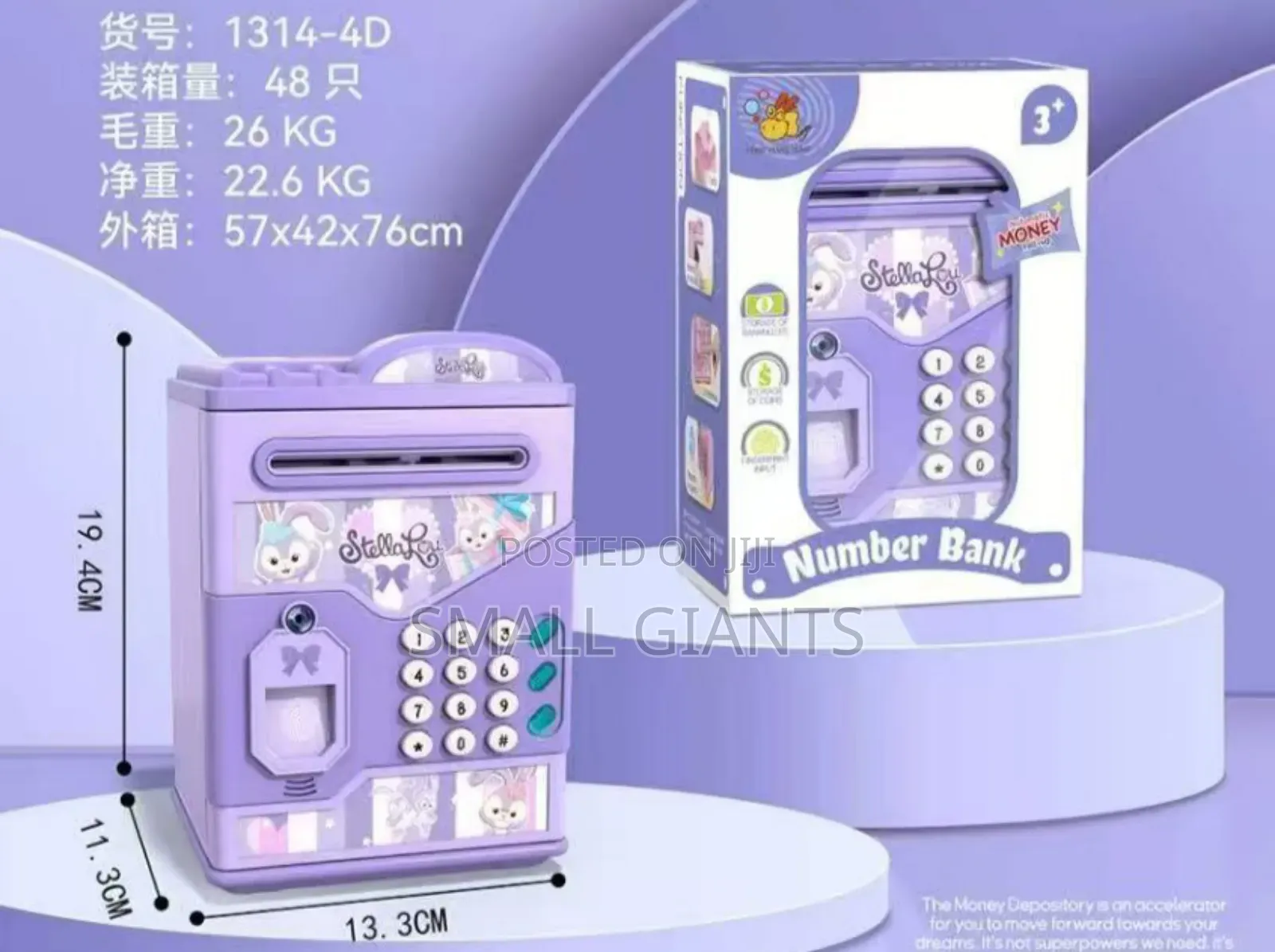 Number Bank Toy Money Bank
