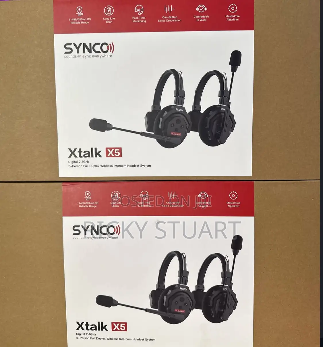 Synco Xtalk X5 Wireless Intercom Headset System 350m/1148ft