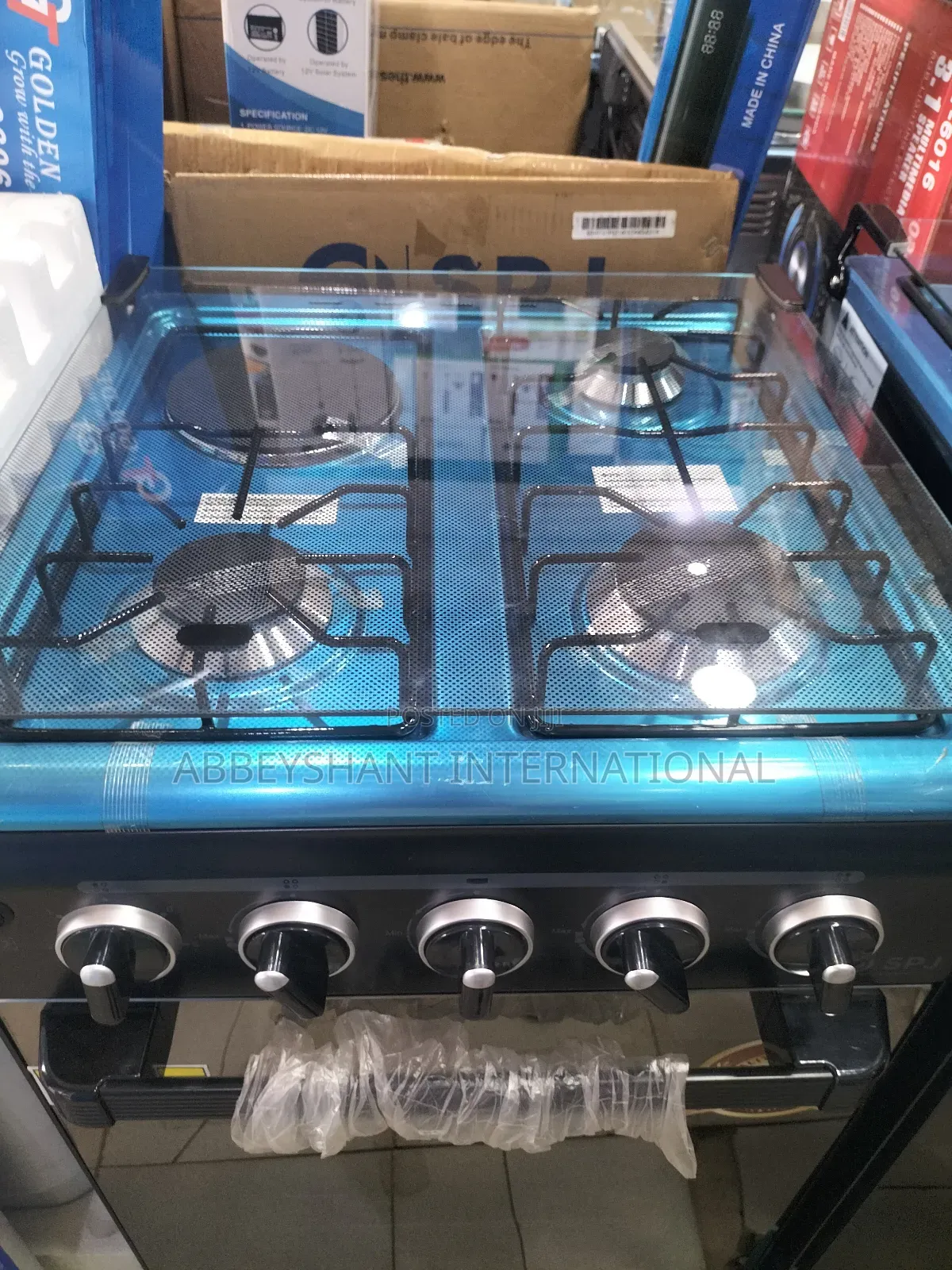 Stand Cooker 50x50 3-Burner Light Gas Cooker Stove With Oven