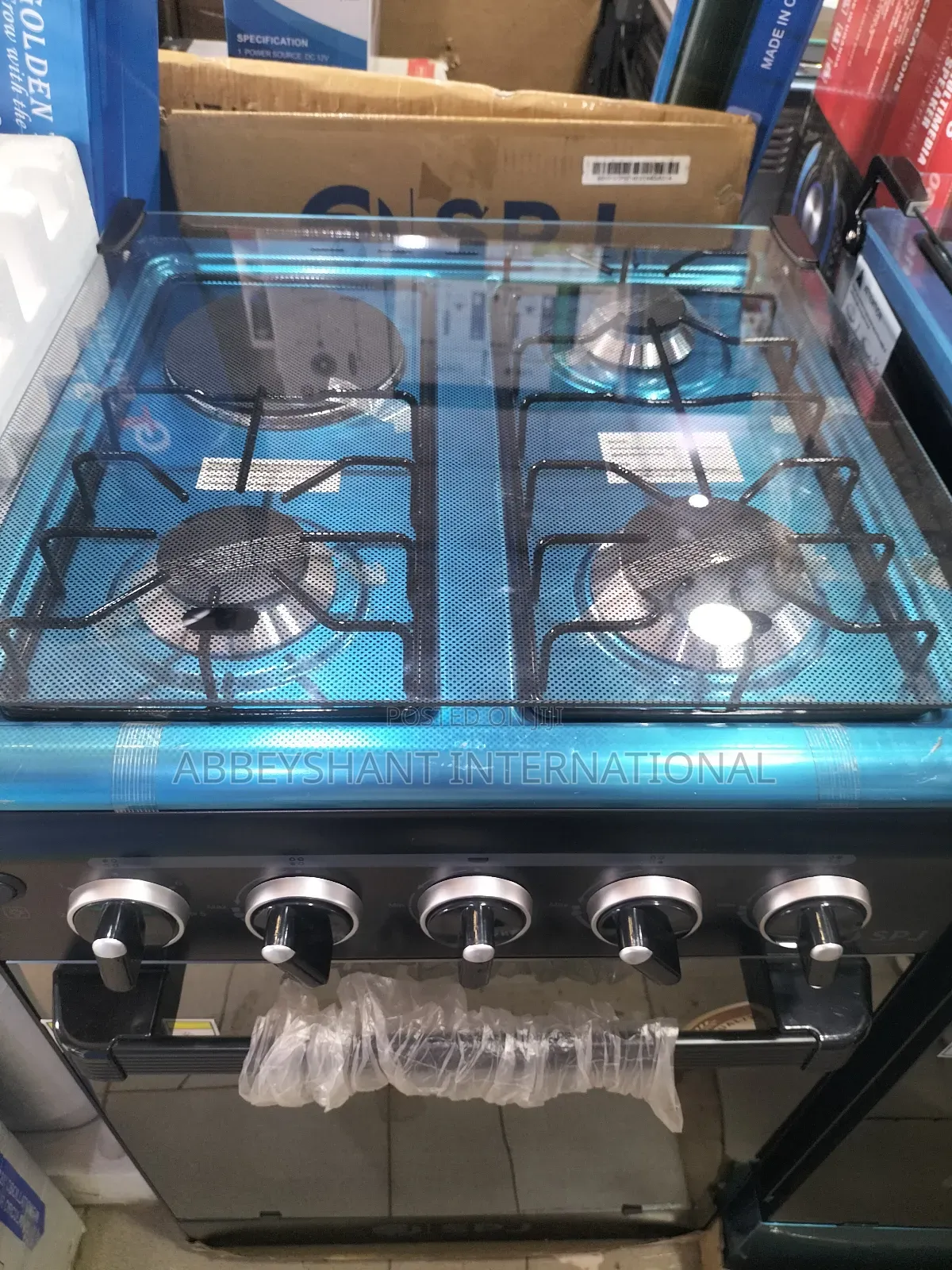 Stand Cooker 50x50 3-Burner Light Gas Cooker Stove With Oven