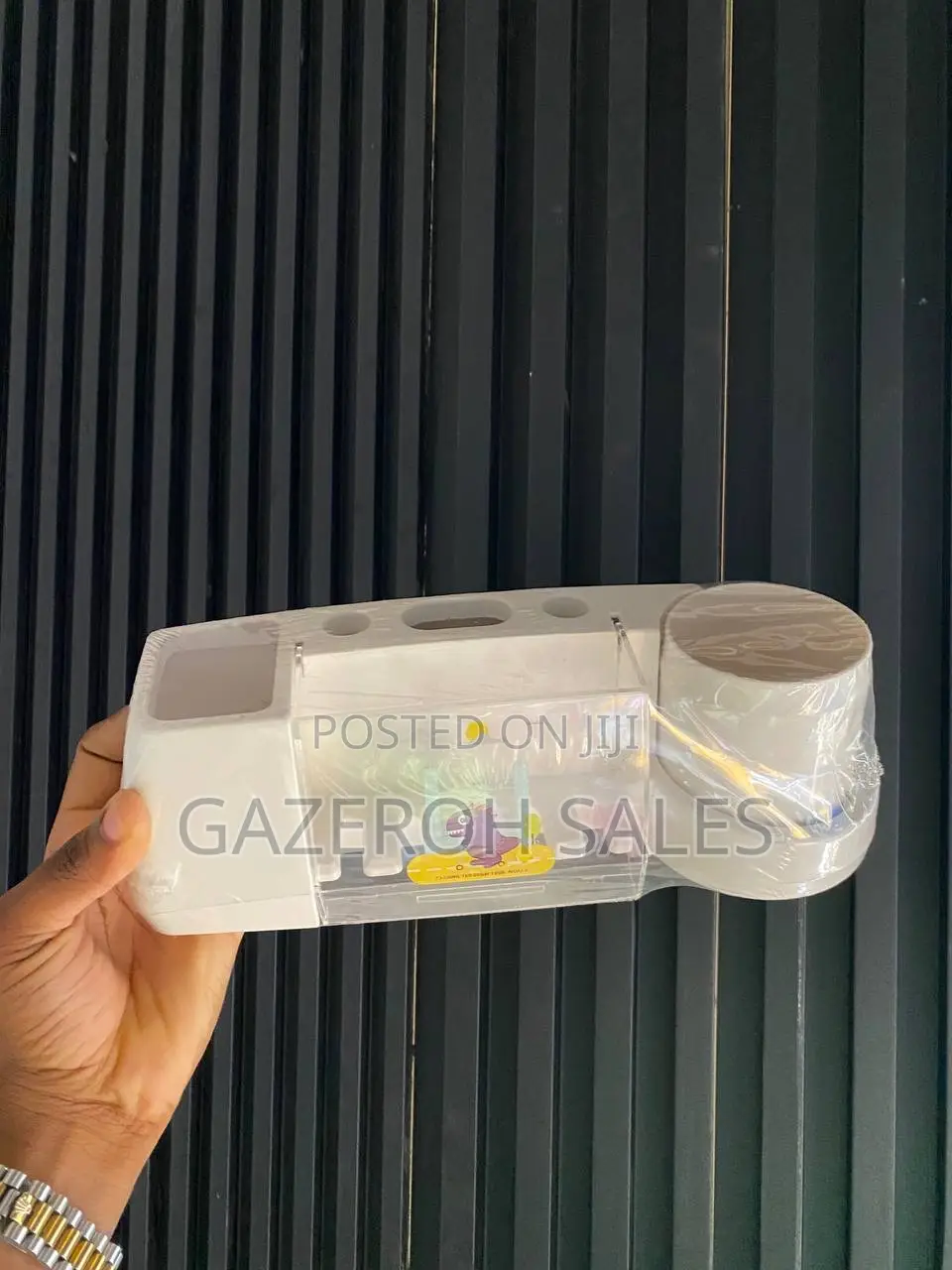 Wall-Mounted Plastic Toothbrush Holder