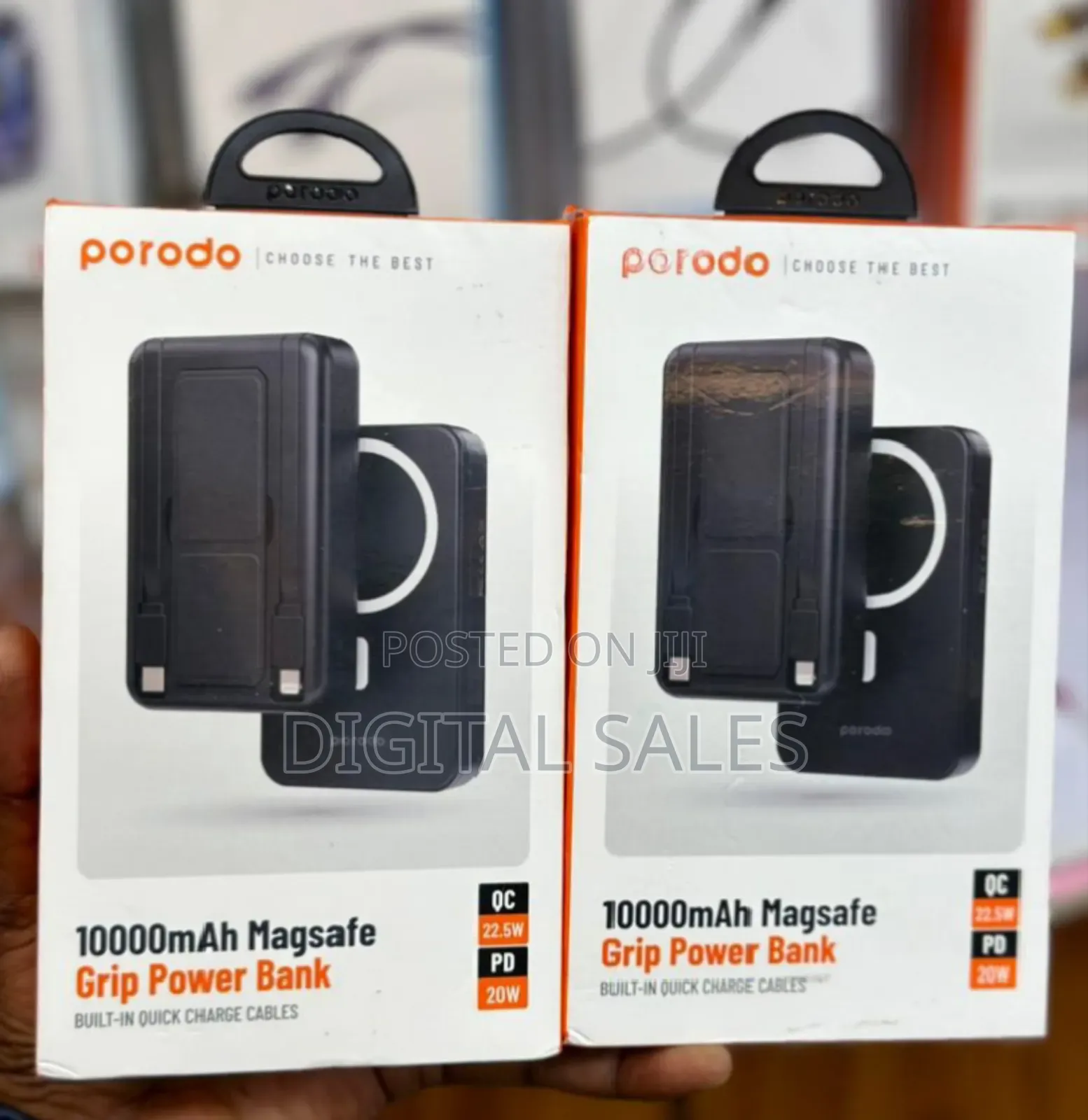 Porodo 10000mah Magsafe Grip Power Bank.