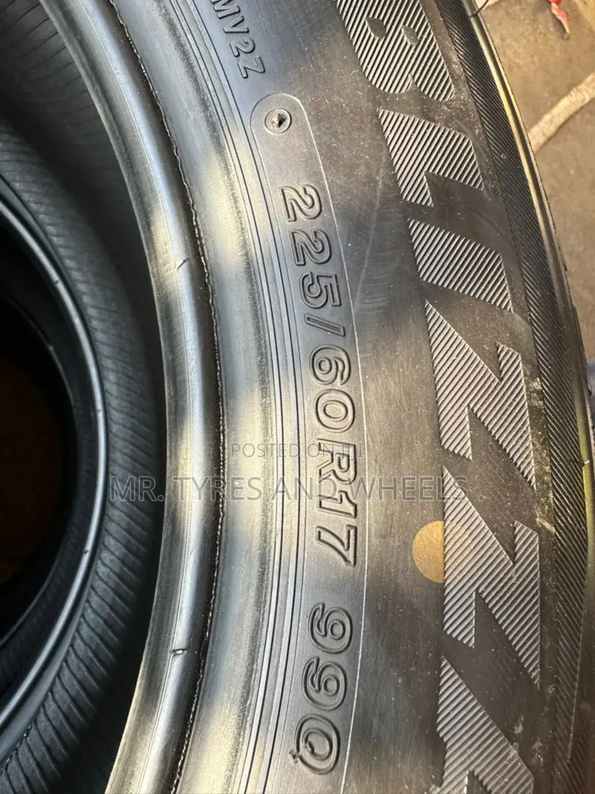 225 60 R17 Bridgestone Blizzak the Pure Original Tires.