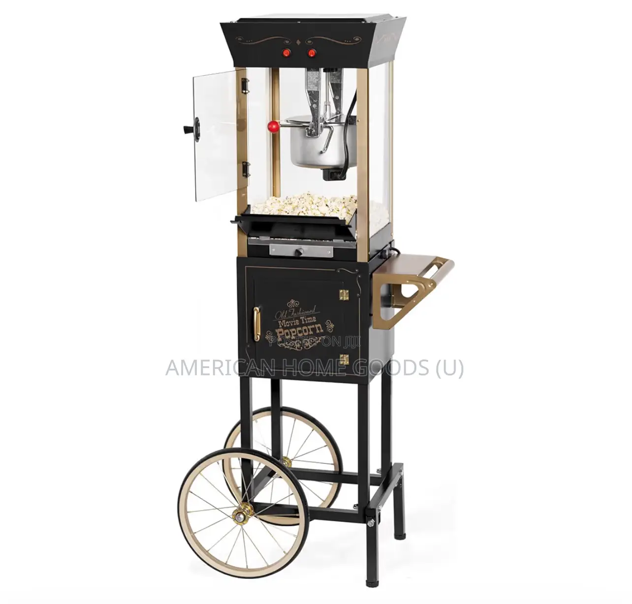 Nostalgia Popcorn Maker Machine W/Movable Professional Cart