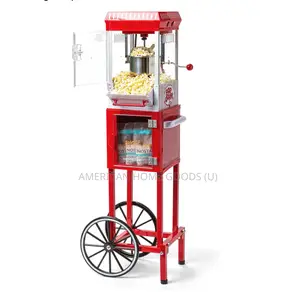 Nostalgia Popcorn Maker Machine W/Movable Professional Cart
