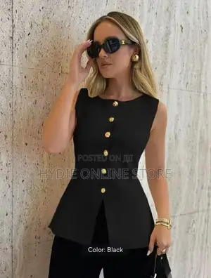 Ladies Button Office Tops