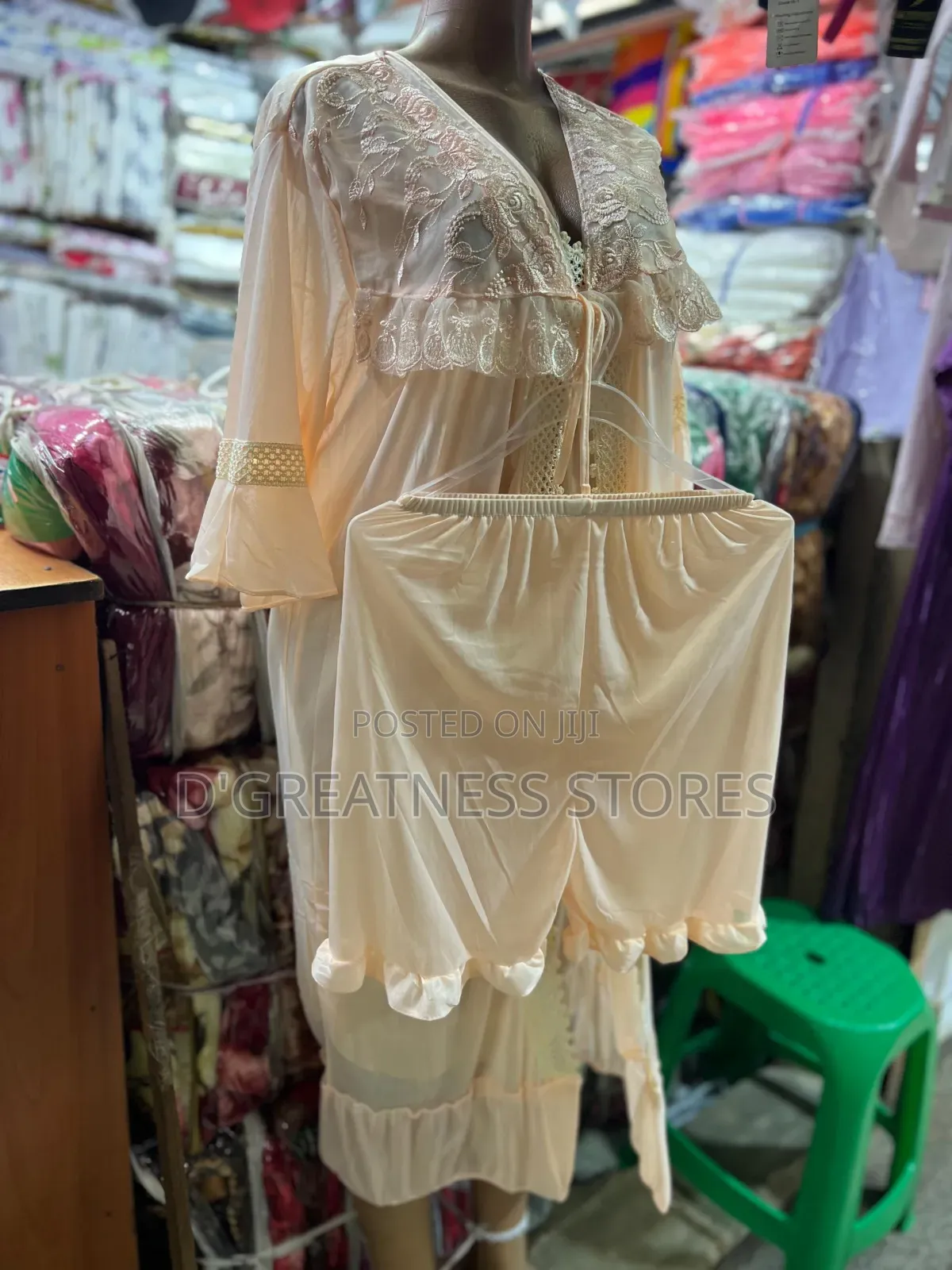 3pcs Night Gown Set