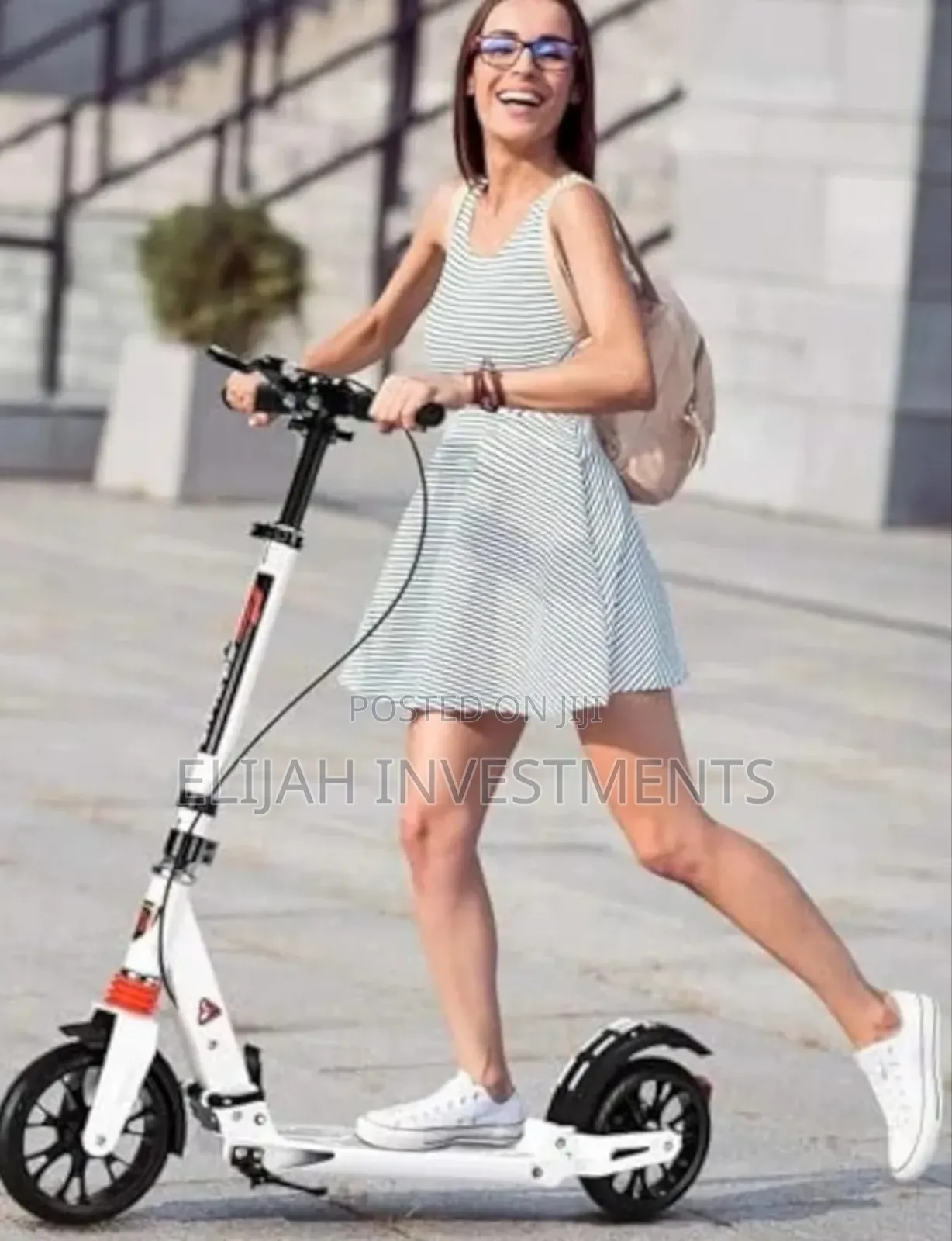 Adult Scooter With Dual Suspension and Big Wheels