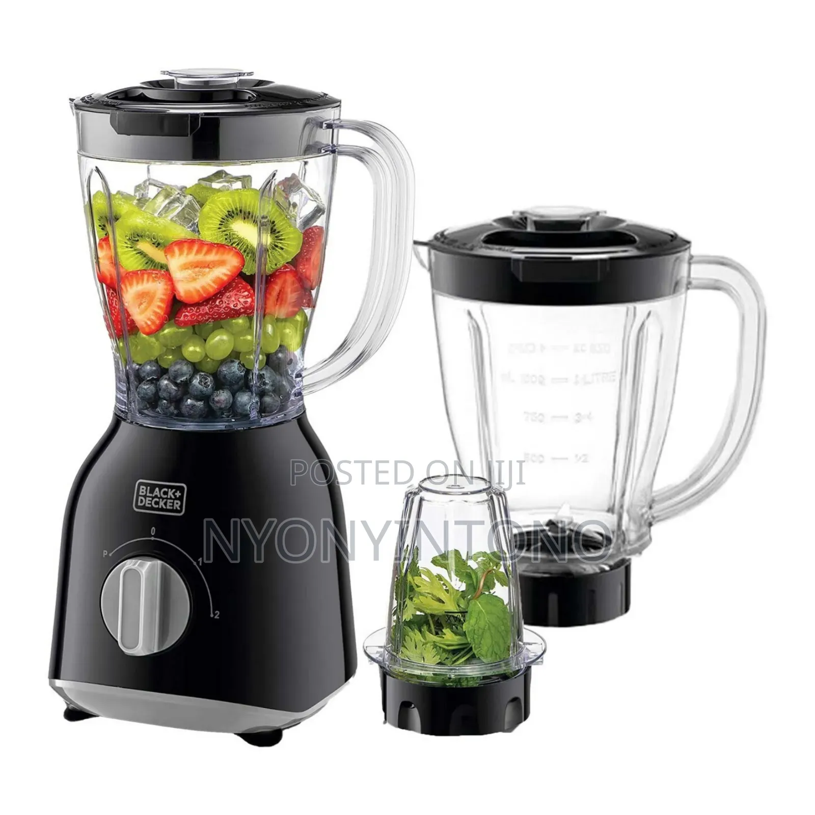 Black Decker 3-in-1 Juice Blender 2yrs Warranty