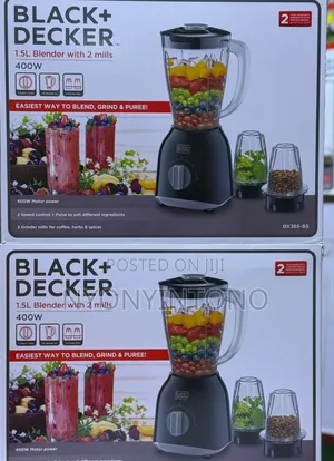 Black Decker 3-in-1 Blender With 2 Grinders