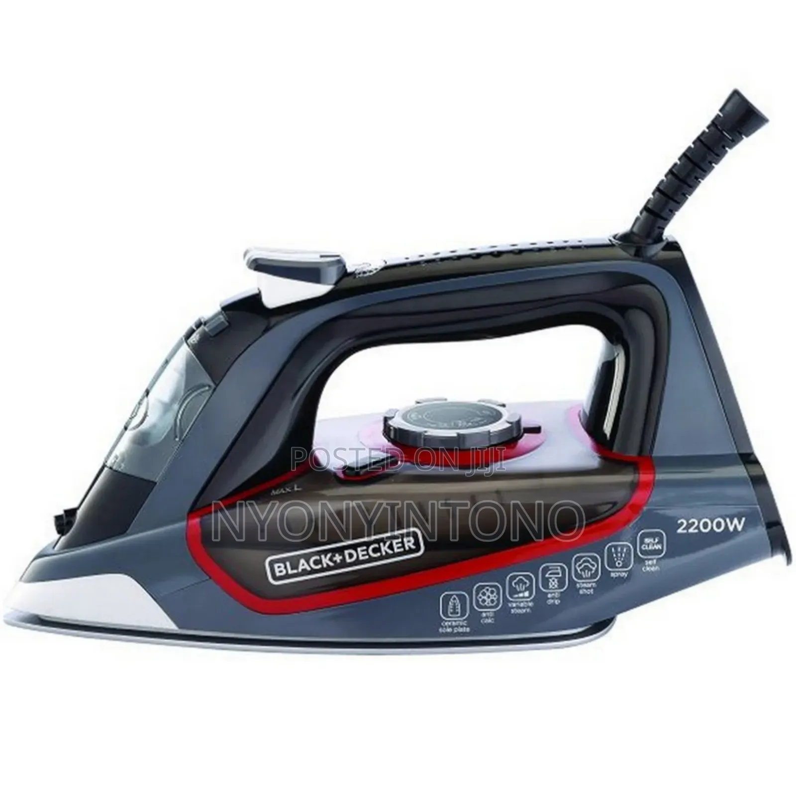 Black Decker Top-Quality Steam Iron With 2yrs Warranty