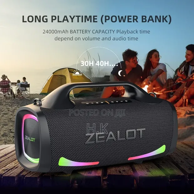 Zealot S79 Extra Super Bass Portable Bluetooth Speaker. - H.K