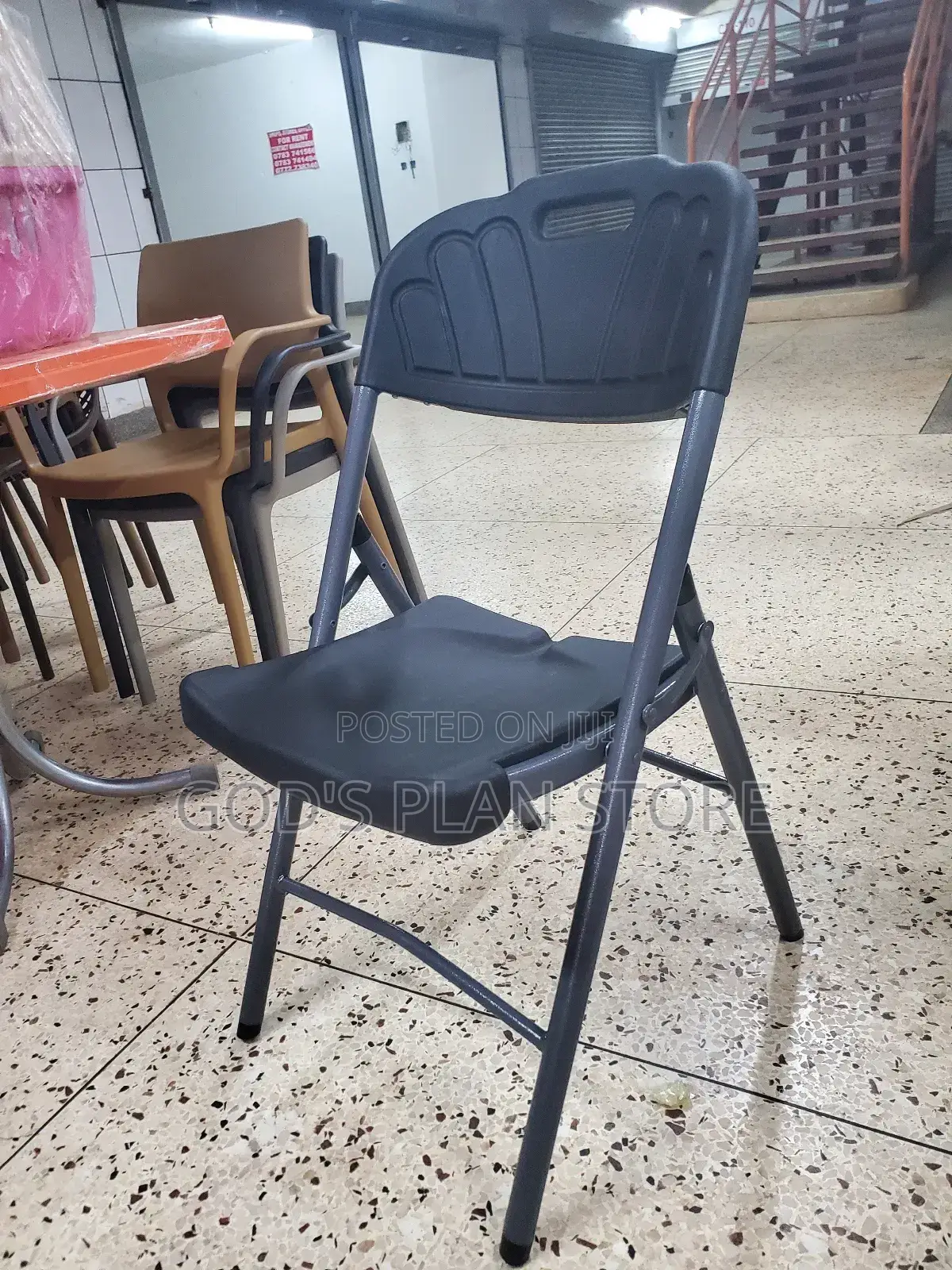 Plastic Foldable Chairs Foldable Chairs Black