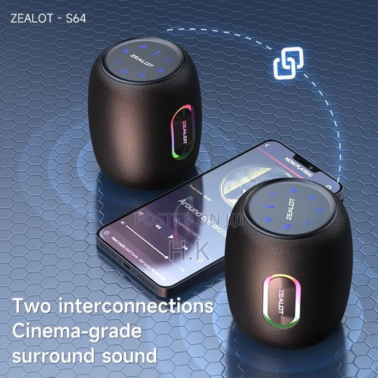 Zealot S64 Super Bass Wireless Speaker.