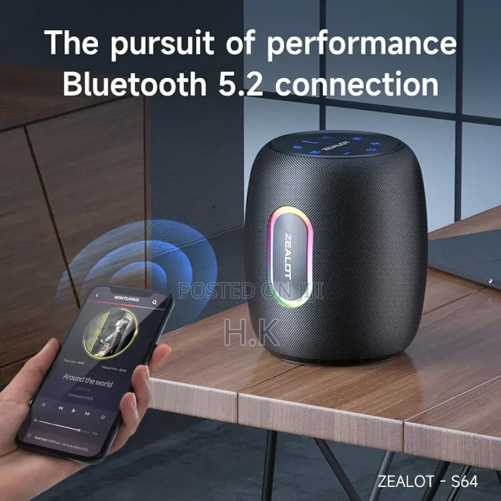 Zealot S64 Super Bass Wireless Speaker.