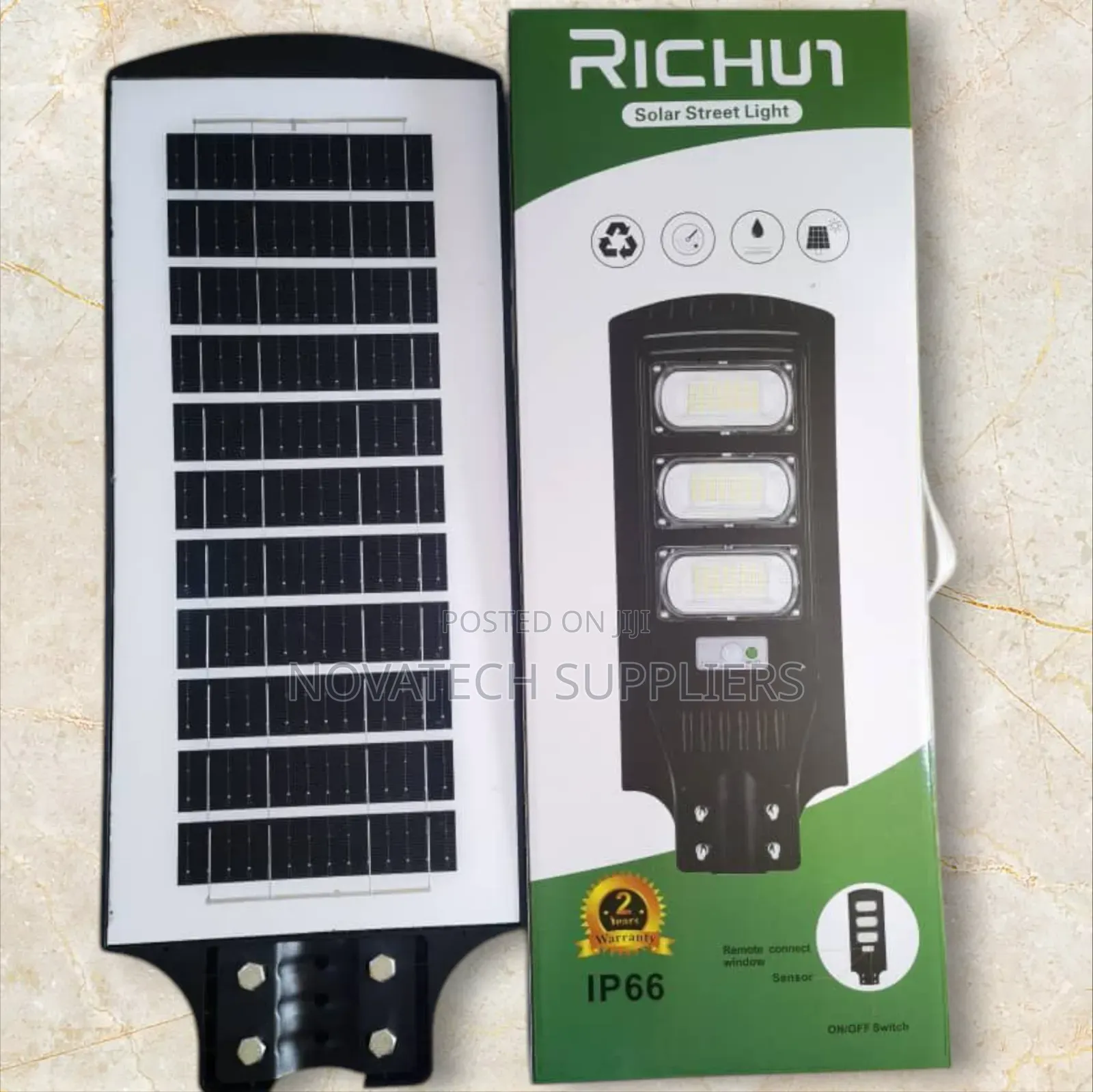 150w Richur Led Solar Street Lights/ Inbuilt Lithium Battery