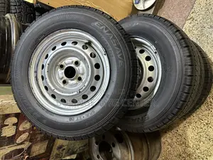 Rims and Tires Size 165r13 Japan Used Good Condition