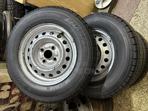 Rims and Tires Size 165r13 Japan Used Good Condition